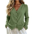 thumbnail image 2 of Neewe Womens Button Down Shirts Cotton Linen Long Sleeve Blouses Casual Loose Fit Tops Daily Outfits, 2 of 6