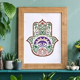 1pc Hamsa Hand Stencil Template11.8x11.8inch Plastic Mandala Hand ...