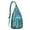 Greenish-blue, variant on Trippy Zen Sling Backpack - Abstract Fantasy Floral Print Shoulder Bag, Lightweight Anti-Theft Pack for Yoga Enthusiasts & Outdoor Adventures