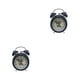 thumbnail image 3 of Yuarrent Reloj despertador de Metal con doble campana, luz nocturna silenciosa, número para el hogar, escritorio clásico, regalos de Type2 NO2, 3 of 6