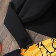 thumbnail image 6 of Utlike 2 Pcs Halloween Girls Outfits Hallomas Long Sleeve Jacket With Pinafore Dress Set Fall Winter Party School Wear Pumpkin Print Going Out Outfits For Girl Size 9 Years-10 Years Yellow, 6 of 9