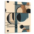 thumbnail image 2 of Designart "Geometric Shadows in Blue and Black V" Minimalism Metal Wall Art Prints, 2 of 5