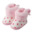 thumbnail image 5 of Dakaela Infant Baby Boys Girls Winter Snow Boots Soft Plush Sock Booties Toddler First Walker Crib Shoes, 5 of 6