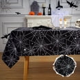 thumbnail image 2 of Halloween Tablecloth, Spider Web Print Waterproof Table Cloth, Halloween Party Decor, 2 of 8