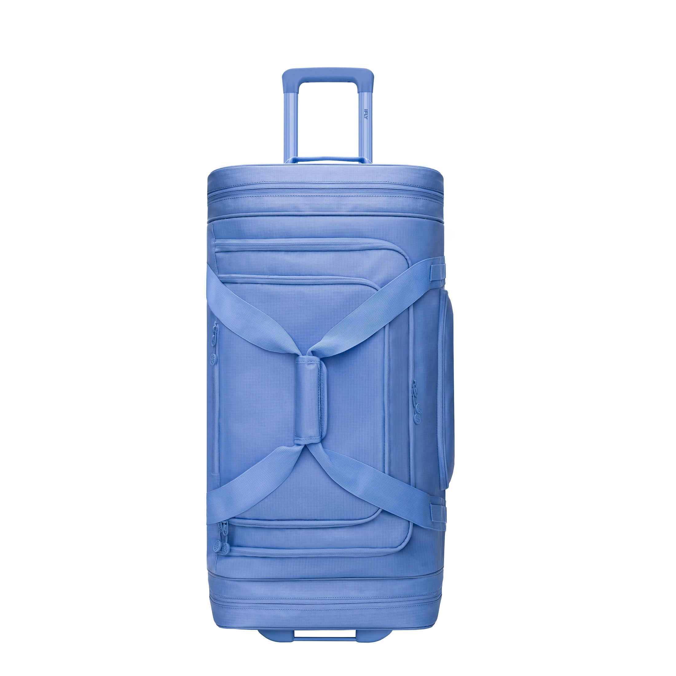 iFLY Sac de Voyage à Roulettes 30" avec Compartiment Inférieur – Grand Duffel, Bleu Givré
