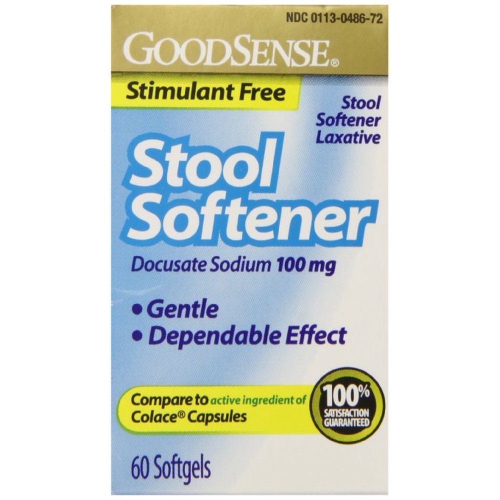 Good Sense Stool Softener Softgels, 100mg 60 ea (Pack of 3) - Walmart