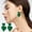#208-Green, variant on 1 Pc Titanium Steel Oil-Drip Heart Earring - Valentine's Day Themed, Romantic Gift Accessory for Lovers