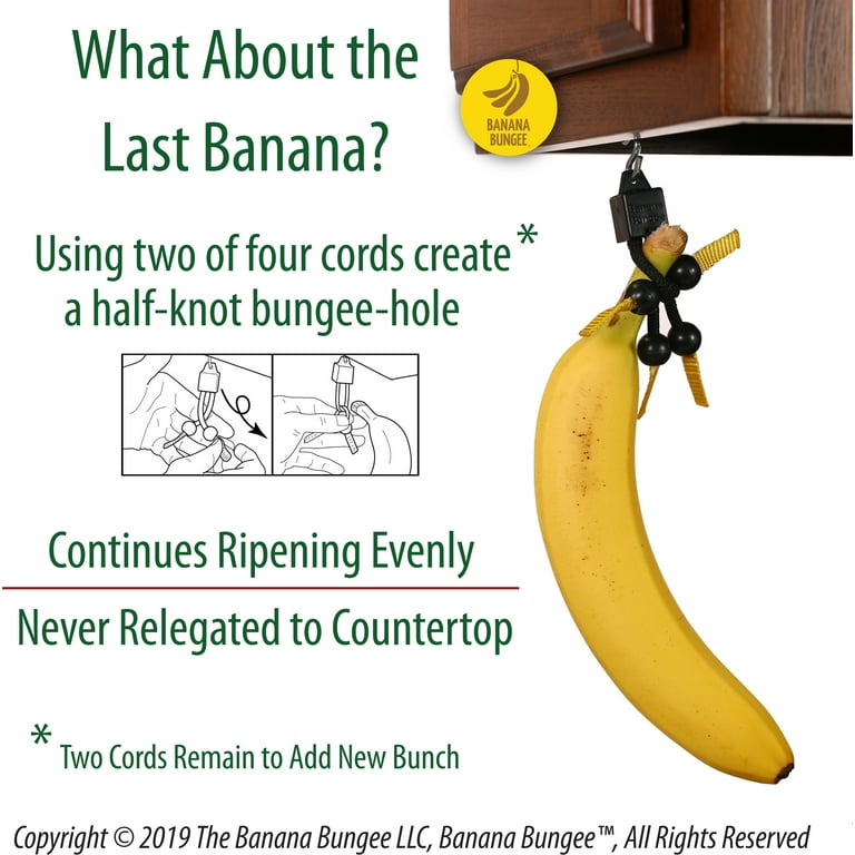 Bentne Banana Bungee The Original Banana Hanger Under Cabinet Banana