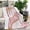 Pink and Gold Marble Pattern, variant on White and Copper Marble Pattern Sherpa Fleece Throw Blanket,Soft Plush,Warm,All Season,Cozy Fuzzy Flannel Blanket for Sofa Bed Couch Living Room Chair,30"x40"