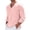 Light Pink, variant on Men’s V Neck Long Sleeve T-Shirt Solid Color Cotton Linen Casual Spring Summer Top