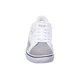 thumbnail image 5 of Tenis Mujer Moda Casual Urbana Fashion Tipo Piel Blanco Detalles Gris Estrella Decorativa 017D11 blanco 25 Incógnita 017D11, 5 of 7
