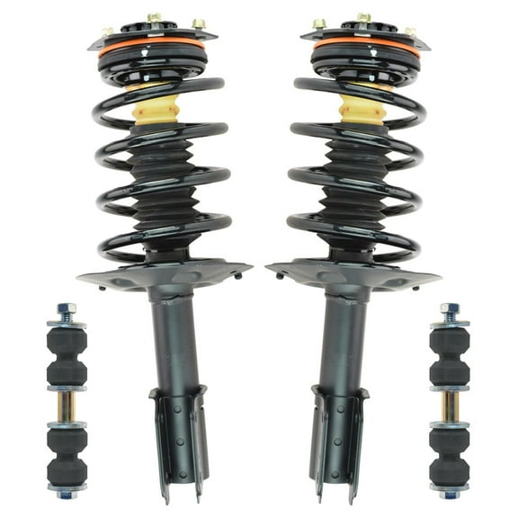 TRQ Front Loaded Complete Strut Spring Assembly Sway Bar Link 4pc Kit for GM SCA67067 Fits select: 2000-2012 CHEVROLET IMPALA, 1998-2002 OLDSMOBILE INTRIGUE