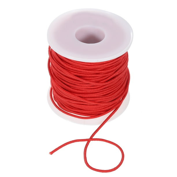 Uxcell 1.5mm 54 Yards Elastic String Cord Elastic Thread Beading String Cord,  Red 