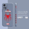 thumbnail image 3 of Case For Redmi Note 12 11 11T 11R 11E 9 9S 8 7 7S PRO PLUS 4G 5G Simple Liquid silicone Case Marvel's Spider-Man Spider Face, 3 of 5