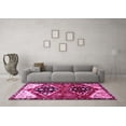 thumbnail image 3 of Ahgly Company Indoor Square Persian Pink Traditional Area Rugs, 3' Square, 3 of 4