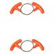 thumbnail image 3 of Naiovety Cuerda Motosierra Artesanía Herramienta de corte multicolor Ligero Resistencia al desgaste Multipropósito Motosierras para acampar naranja 2Conjunto, 3 of 6
