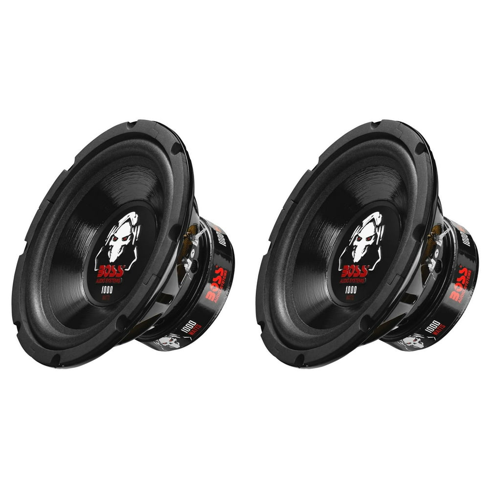 Boss Audio 8Inch Dual Voice Coil 4Ohm 1000Watt Car Subwoofer (2 Pack