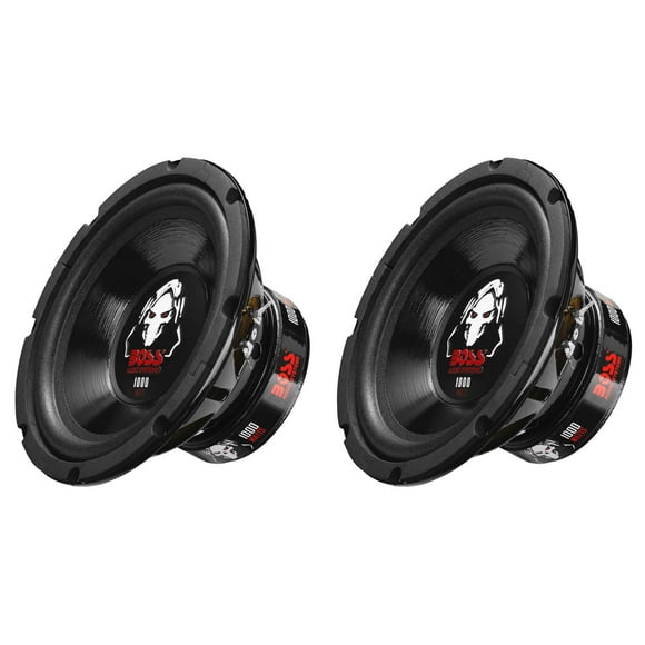 Boss Audio Caisson de Basses pour Voiture de 8 Pouces à Double Bobine Vocale 4 Ohms 1000 Watts (Lot de 2) P80DVC