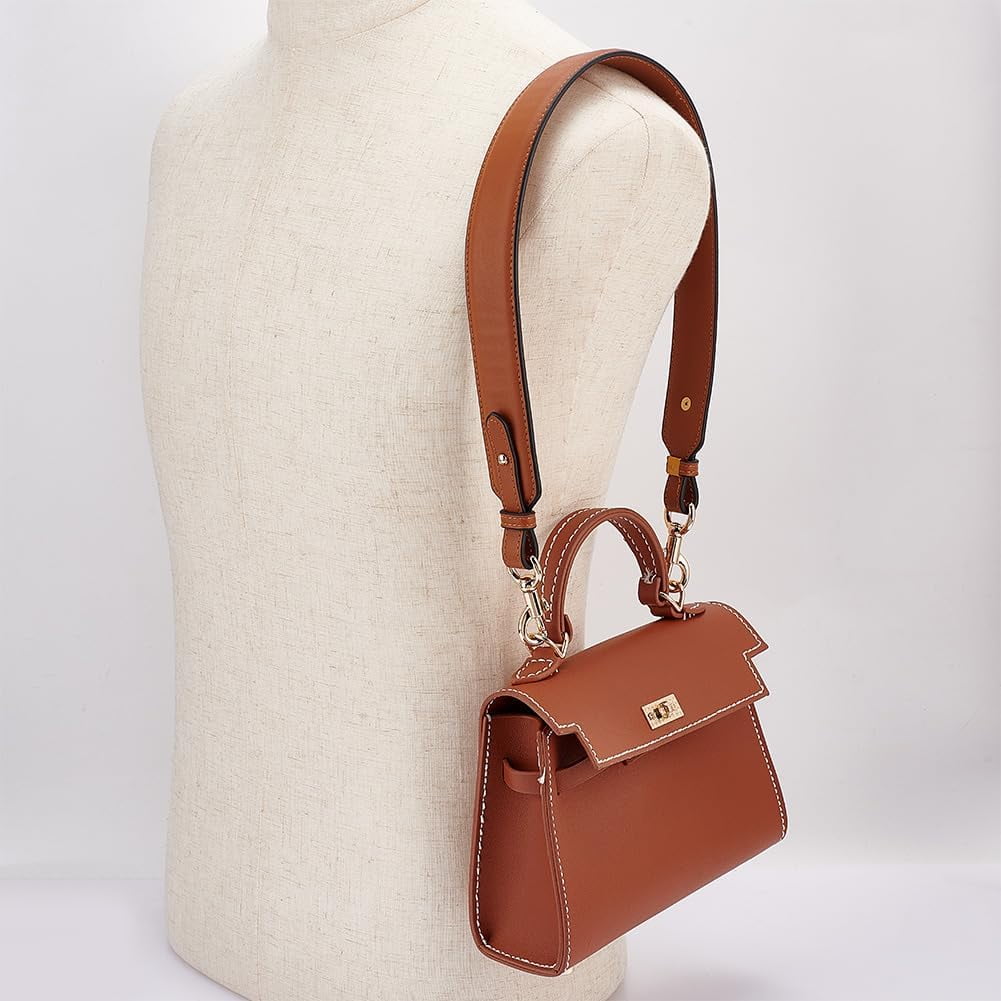 Short Bag Strap Purse Strap Wide Leather