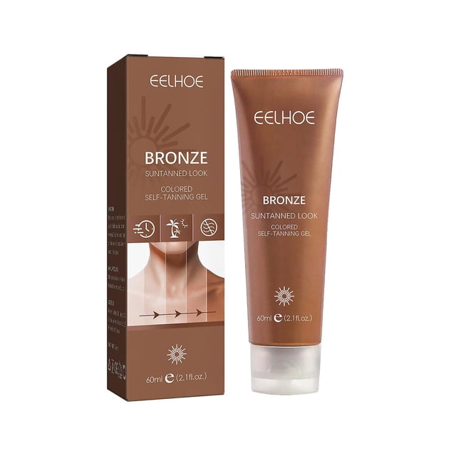 Loción autobronceadora para rostro y cuerpo Sunright Insta Glow de 60 ml, autobronceador Insta Glow, loción autobronceadora