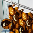 thumbnail image 3 of Halloween Shower Curtain, Pumpkin Moon Polyester Fabric Bathroom Decor Curtain, Machine Washable Waterproof, Halloween Holiday Gift for Women Men, 72 x 72 Inches, 3 of 7