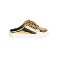 thumbnail image 2 of New Cape Robbin Beverly-1 Women Metallic Round Toe Lace Up Sneaker Slipper, 2 of 5
