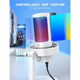 thumbnail image 2 of Micrófono RGB FIFINE AmpliGame A8 para PC para videojuegos, color blanco, 2 of 7