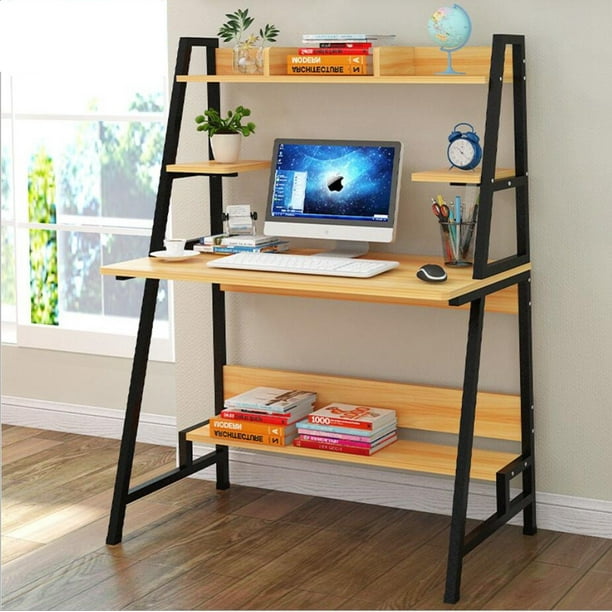 Wood Computer Desk Pc Laptop Table Shelf Stand Organizer Workstation Home Office Walmart Com Walmart Com