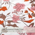 thumbnail image 5 of Exclusivo Mezcla Floral California King Comforter Set, 3 Pieces Cal King Size Lightweight Bedding Comforters, Orange Botanical Flowers Pattern, 5 of 8