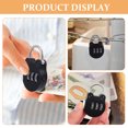 thumbnail image 3 of VERDANVERSE 2pcs Cute Design Combination Lock Metal Black for Use, 3 of 8