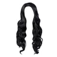 thumbnail image 2 of SUCS WEIKI Women's Wigs Mid-point Dyed Black Gradient Brown Long Curly Hair Big W^aves, 2 of 4