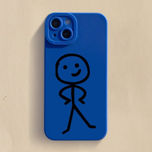 Funda de teléfono de dibujos animados Matchman para IPhone 11, 12, 13, 14 Pro Max, Mini, XR, XS, X, 7, 8 Plus, SE2020, funda de silicona TPU suave mate a prueba de golpes Fivean unisex
