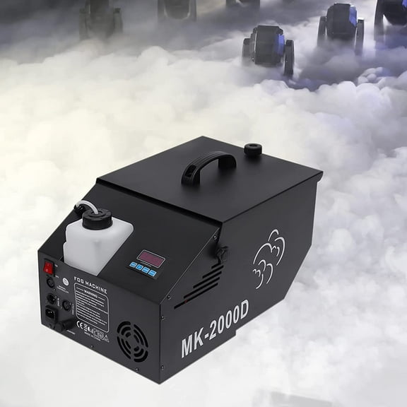 FETCOI 1200W Low Lying Smoke Fog Machine DMX Fog Machine DJ Stage Remote Fogger Dry Ice Effect w/Remote Controller for Club Stage Wedding Theater