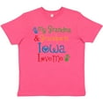 thumbnail image 3 of Inktastic Iowa Grandma Grandpa Loves Me Youth T-Shirt, 3 of 5