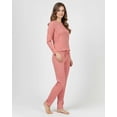 thumbnail image 6 of Real Essentials 2 Pack: Women's Comfy Pajama Sets - Short & Long Sleeve Ladies Loungewear Sleepwear PJs (Available In Plus), 6 of 8