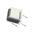 thumbnail image 2 of Mobutofu 12Pcs Black Ink Stamp Pads Multi-functional Finger Ink Pads Plastic Scrapbooking, 2 of 8