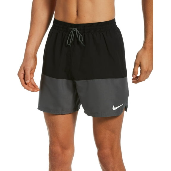 Nike Men's Split 5" Volley Shorts (Black, M)
