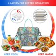 thumbnail image 4 of Pioneer Flower Floral Print Pattern Womens Lunch Box for Work,Insulated Large Lunch Bag for Tween and Teen,Loncheras Para Mujer,Leakproof Adult Lunch Bag for Work,Beach,Travel,Picnic,Camping, 4 of 7