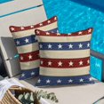 thumbnail image 5 of 4th of July Pillow Covers 16x16 Inch, Blue Red Star Striped Independence Day Linen Pillowcase with Invisible Zipper, Decorative Throw Pillow Covers Cushion Case for Couch Sofa Bed Living Room, 5 of 9