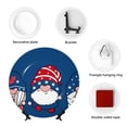thumbnail image 4 of Bingfone Three Gnome Independence Day Print Bone China Dinner Decorative Plates,Handmade Ceramic Dinner Plate with Stand for Home Club-6in, 4 of 6