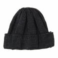 thumbnail image 1 of WITHMOONS Knitted Ribbed Beanie Hat Basic Plain Solid Watch Cap AC5845 (Charcoal), 1 of 3