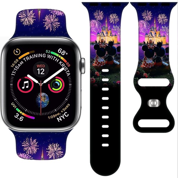 Correa De Dibujos Animados Compatible Con Apple Watch 38 Mm/40 Mm/41 Mm/42 Mm/44 Mm/45 Mm/46 Mm Lindas Bandas De Repuesto Para Apple Watch Series 10 9 8 7 6 5 4 3 Se2 Correa De Silicona Para Iwatch Pa