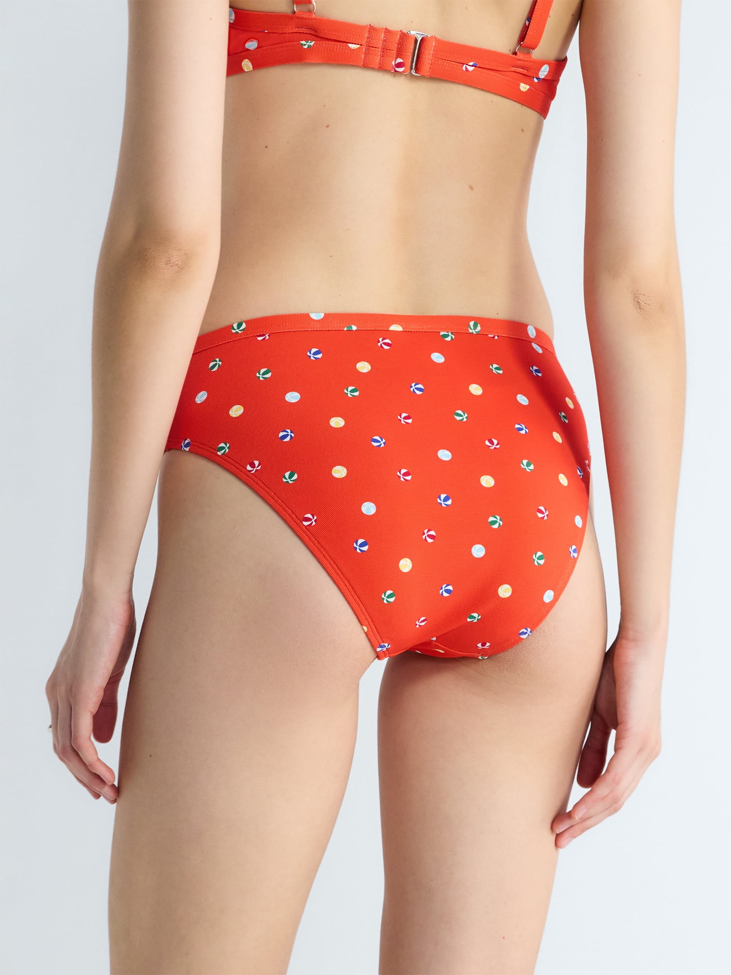 Free Assembly Women's Banded High Waisted Bikini Bottoms, Sizes XS-3X