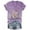 Purple, variant on LQCrafK Women's Vintage Floral Graphic T-Shirt Boho Wildflower Print, Loose-Fit V-Neck Short Sleeve Casual Tee Top