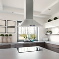 thumbnail image 2 of Cosmo 30" 380 CFM Ducted Island Range Hood Kitchen Hood in Stainless Steel, 2 of 12