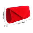 thumbnail image 2 of Women Evening Clutch Purse Velvet Handbag Detachable Chain Strap Wedding Party Elegant Accessory, 2 of 3