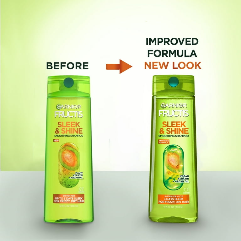 Garnier Fructis Sleek and Shine Fortifying Shampoo for Frizzy, Dry