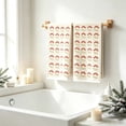thumbnail image 5 of Fievgin Christmas Kitchen Towels Set of 2, Soft Absorbent Holiday Hand Towels with Bell Design for Bathroom Kitchen, 16x24", 5 of 6
