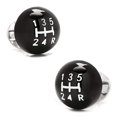 thumbnail image 1 of Ox and Bull Trading Co. 3D Black Gear Shifter Cufflinks, 1 of 2