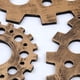 thumbnail image 3 of Engranaje De Rústica Industrial Rueda De Engranajes tesanía Ped Escultura Decoración Colgante 24cm de oro perfecl Equipo de madera, 3 of 8